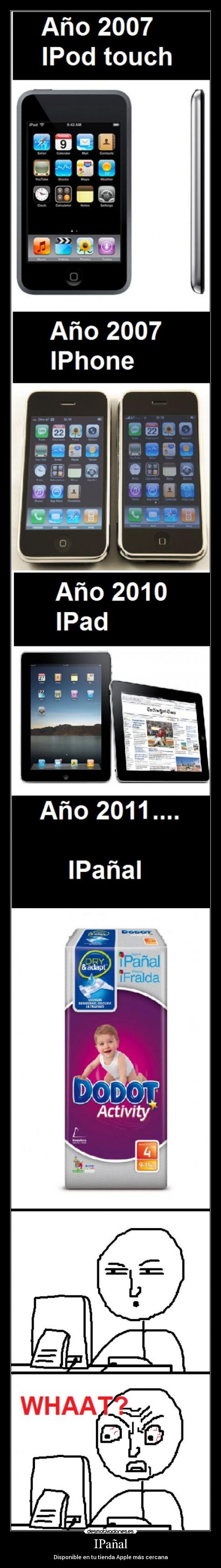 IPañal - Disponible en tu tienda Apple más cercana