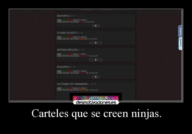 Carteles que se creen ninjas. -