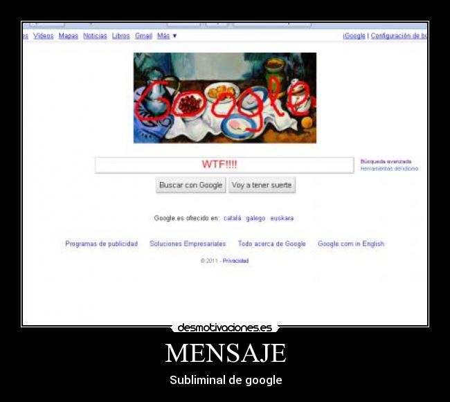 MENSAJE - Subliminal de google