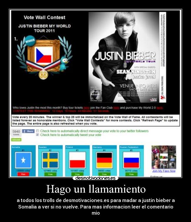 Hago un llamamiento -