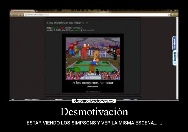 Desmotivación - ESTAR VIENDO LOS SIMPSONS Y VER LA MISMA ESCENA.......
