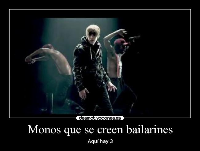 Monos que se creen bailarines -