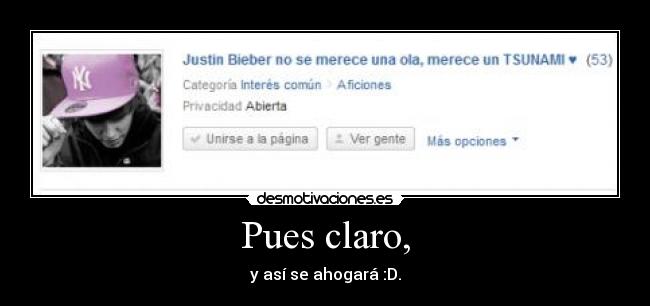 Pues claro, - 