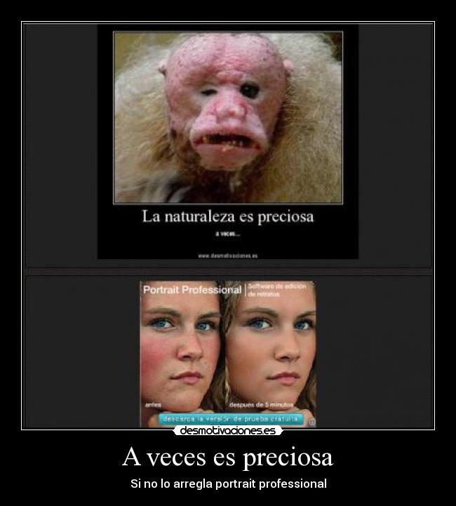 A veces es preciosa - Si no lo arregla portrait professional