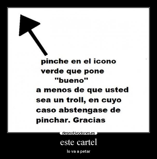 este cartel -