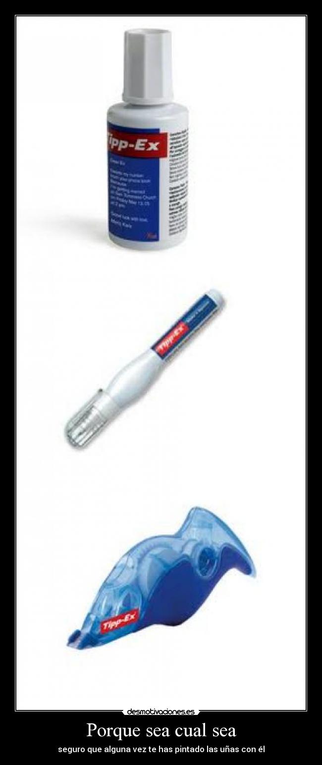 Porque sea cual sea -