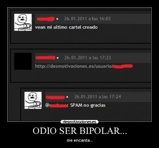 ODIO SER BIPOLAR... - me encanta...