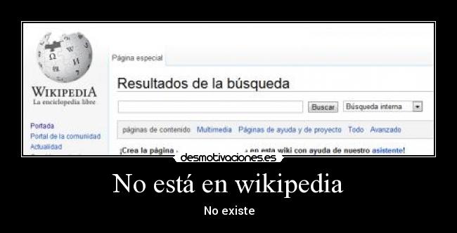 No está en wikipedia - No existe