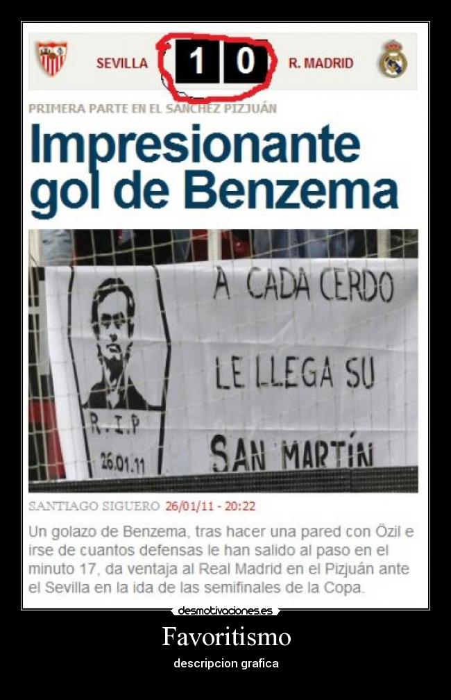 Favoritismo - descripcion grafica