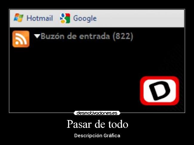 Pasar de todo - Descripción Gráfica