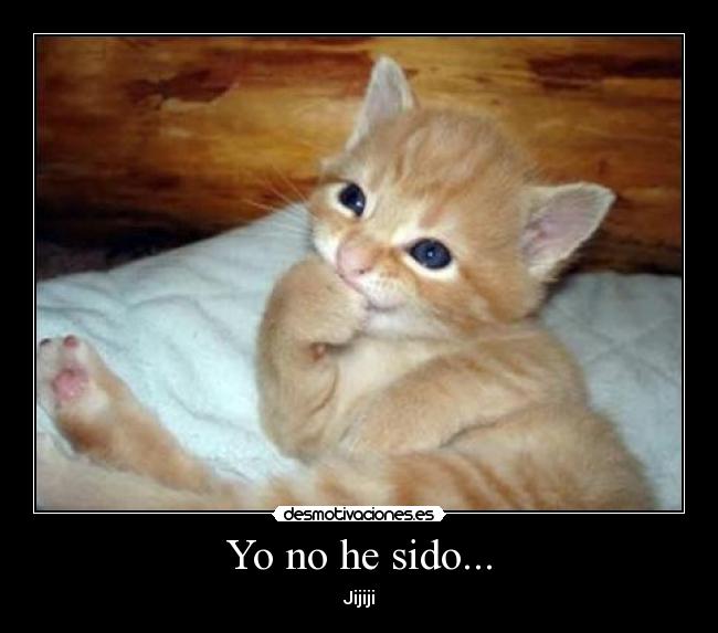 Yo no he sido... -