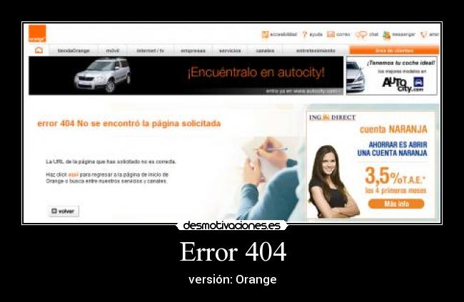 Error 404 - versión: Orange