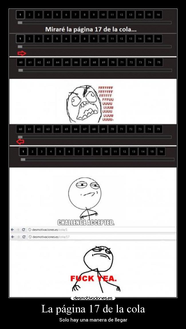 La página 17 de la cola -