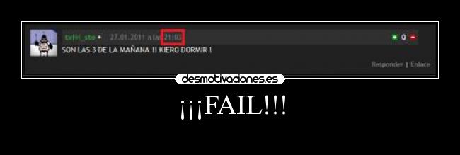 ¡¡¡FAIL!!! -
