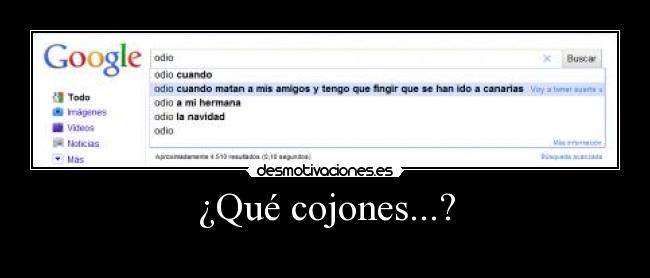 ¿Qué cojones...? -
