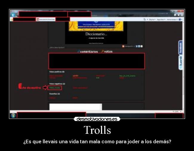 Trolls - ¿Es que llevais una vida tan mala como para joder a los demás?
