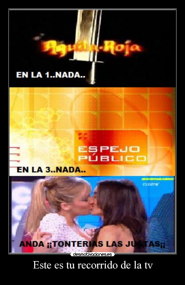 Este es tu recorrido de la tv -