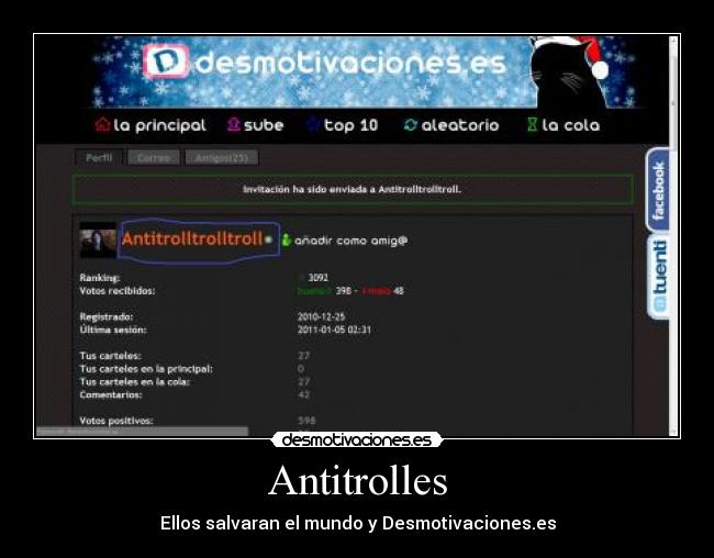 carteles antitroll desmotivaciones