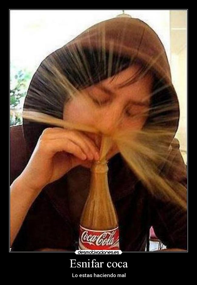 Esnifar coca -