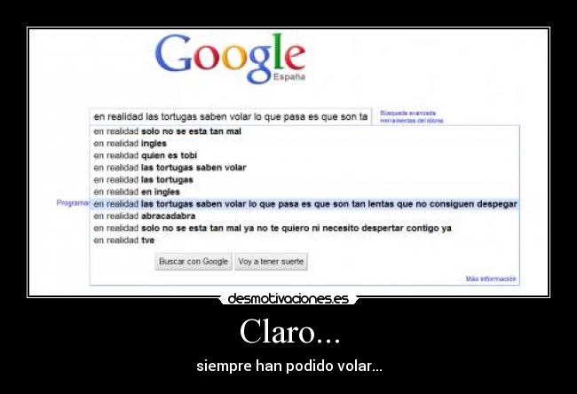 Claro... -