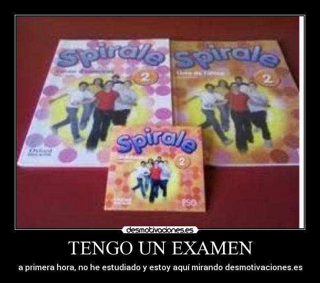 TENGO UN EXAMEN - 