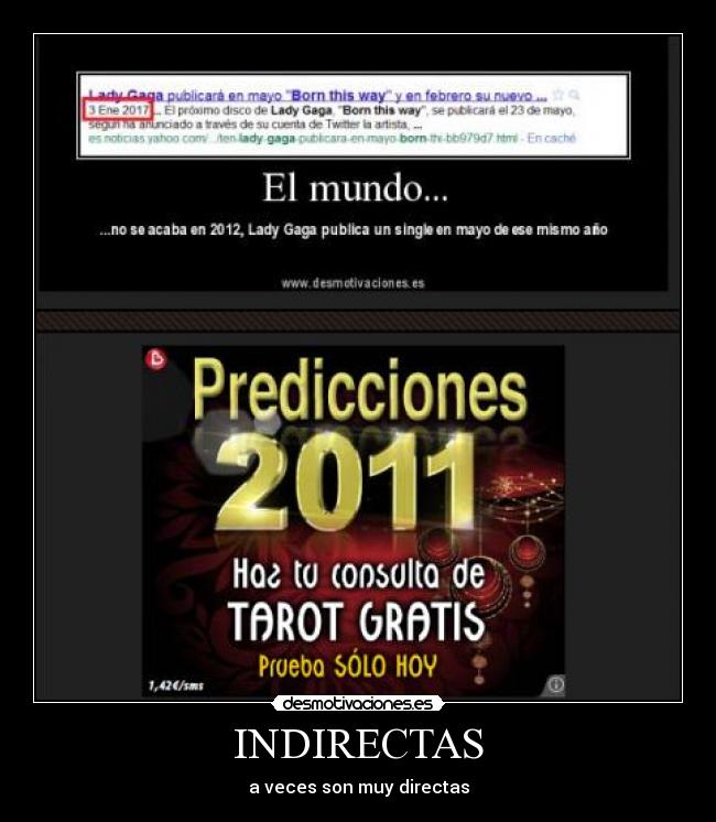 INDIRECTAS - a veces son muy directas