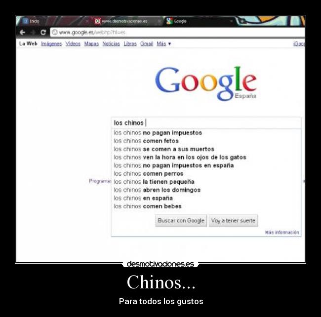 Chinos... - Para todos los gustos