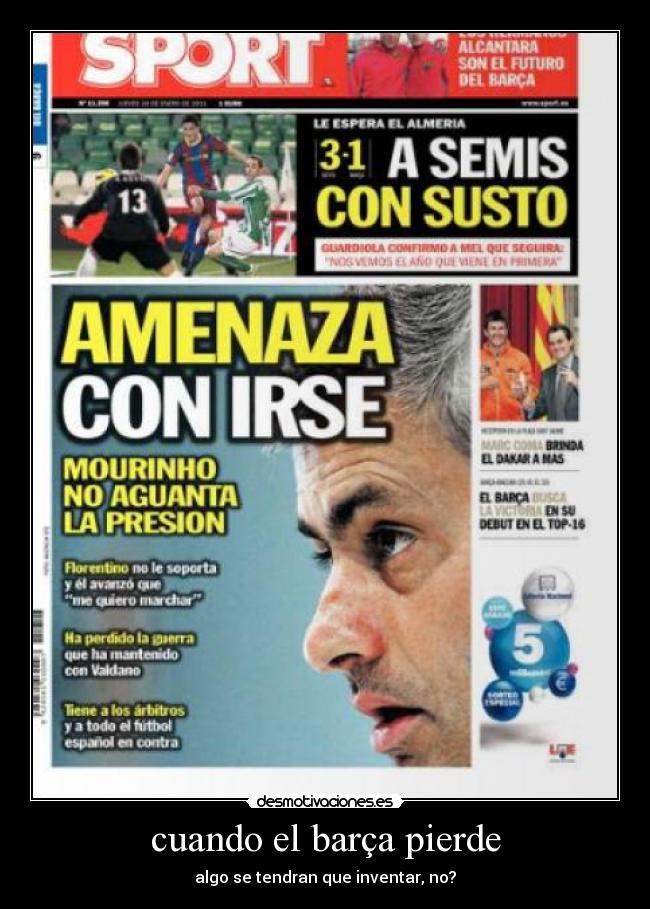 cuando el barça pierde - 