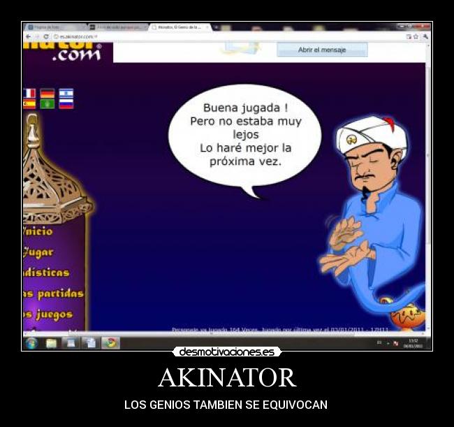 AKINATOR - LOS GENIOS TAMBIEN SE EQUIVOCAN 
