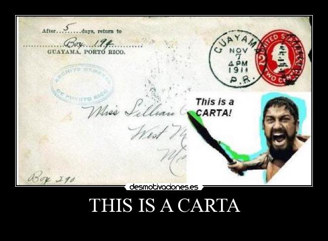 THIS IS A CARTA - 