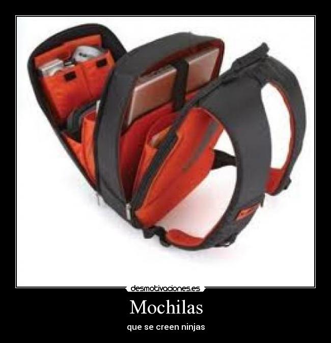 Mochilas - que se creen ninjas