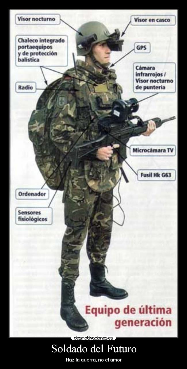 Soldado del Futuro - Haz la guerra, no el amor