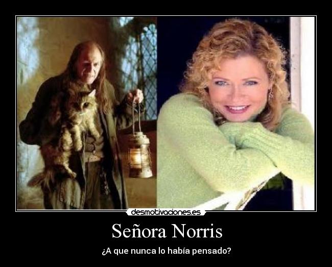 Señora Norris - ¿A que nunca lo había pensado?