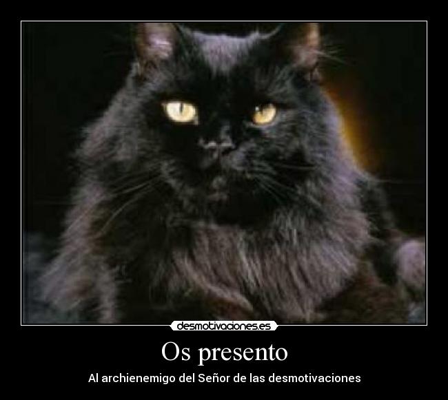 Os presento - Al archienemigo del Señor de las desmotivaciones
