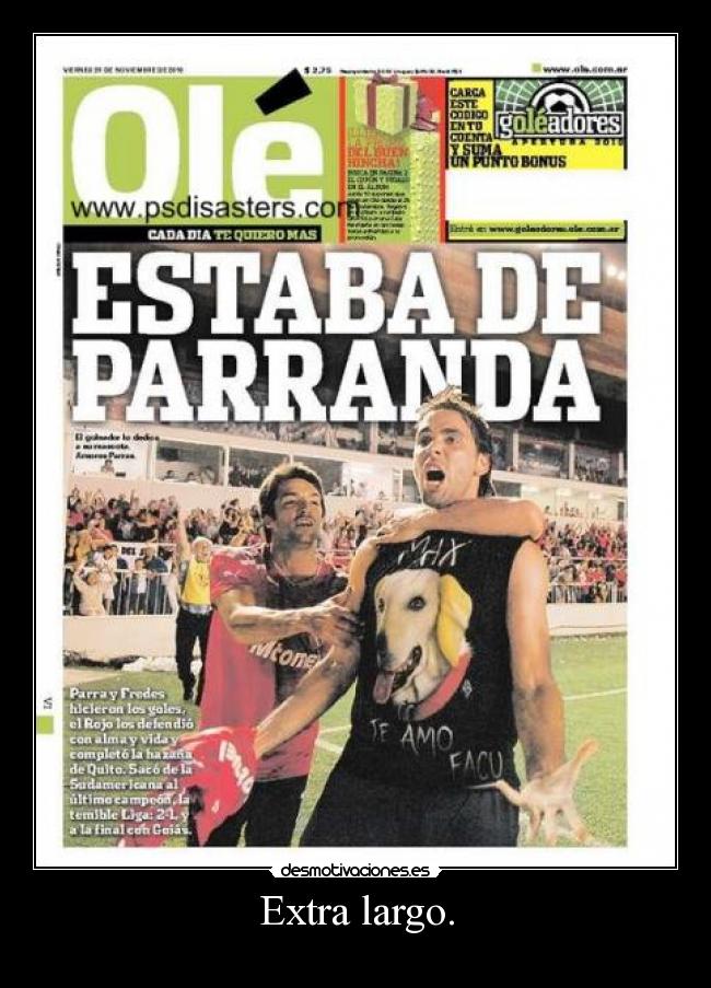 Extra largo. -