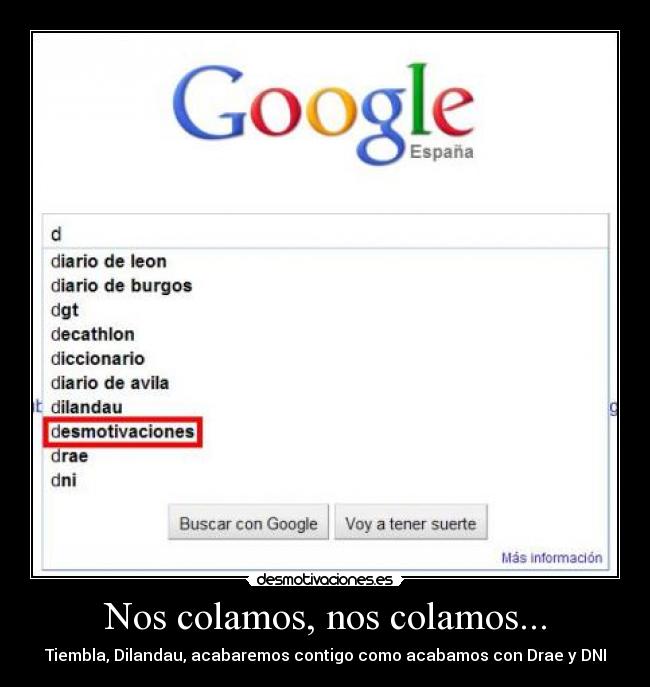 Nos colamos, nos colamos... -