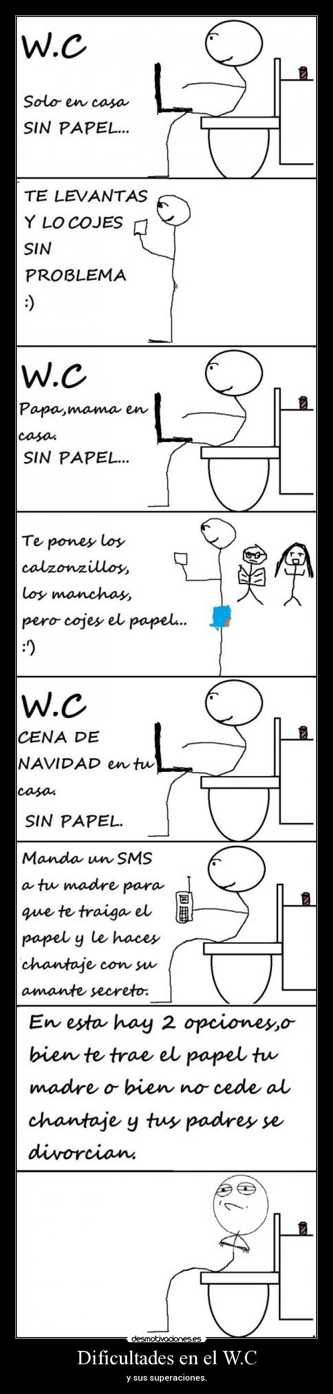 Dificultades en el W.C -