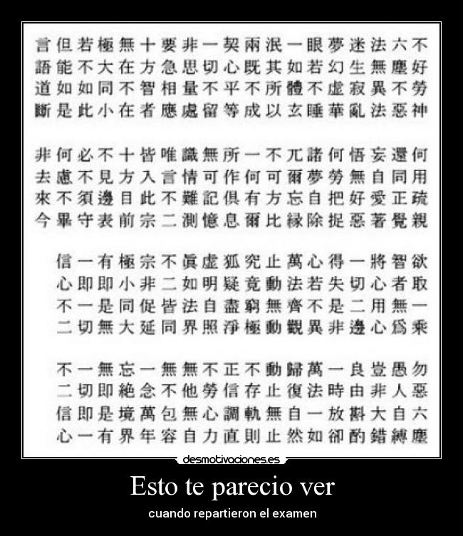 Esto te parecio ver -