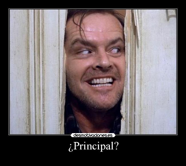 ¿Principal? - 