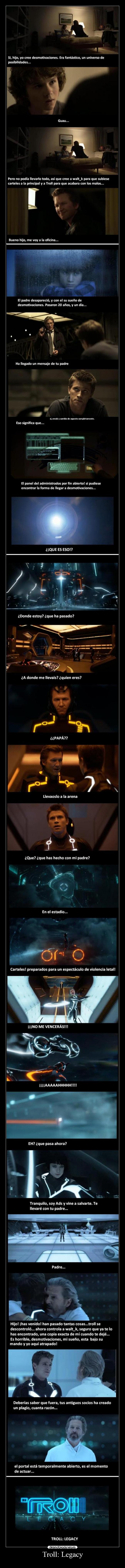 carteles troll legacy tron desmotivaciones