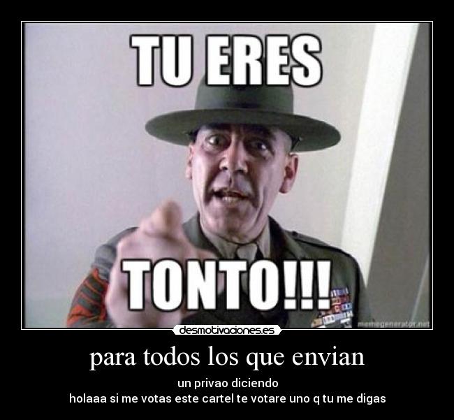 para todos los que envian -