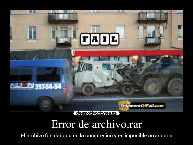 Error de archivo.rar - 