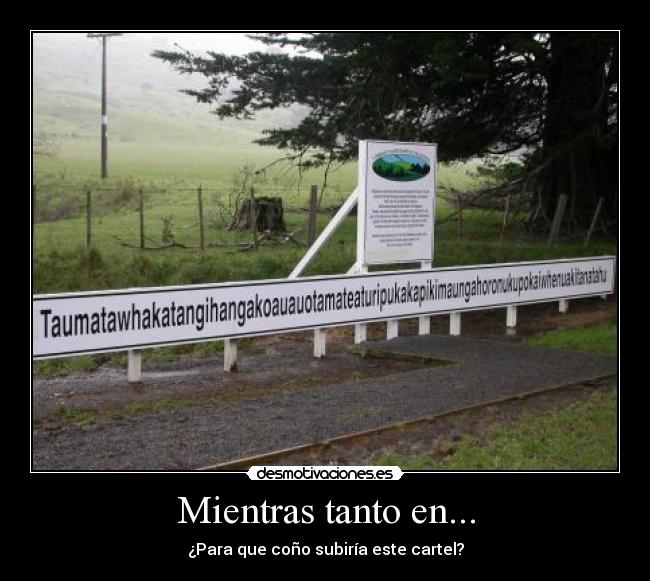 Mientras tanto en... - ¿Para que coño subiría este cartel?