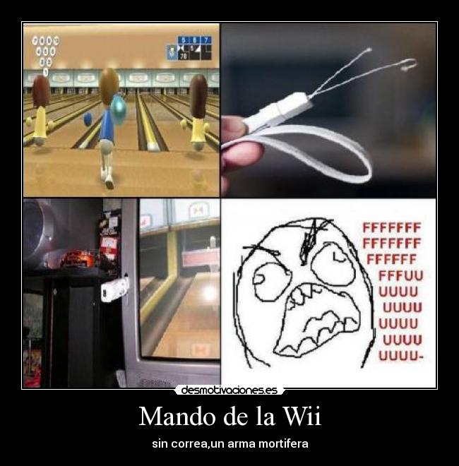 Mando de la Wii - sin correa,un arma mortifera