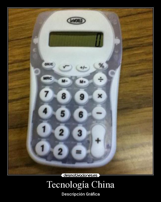 Tecnología China - Descripción Gráfica