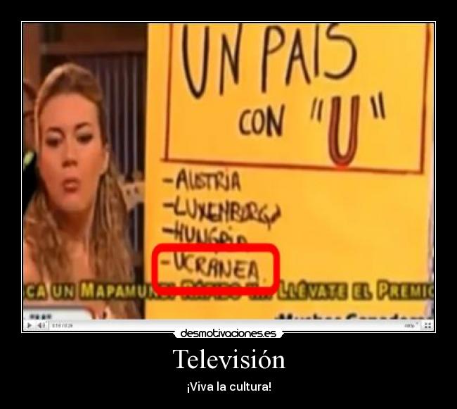 Televisión - ¡Viva la cultura!