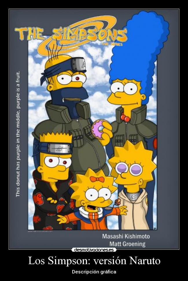 Los Simpson: versión Naruto - Descripción gráfica