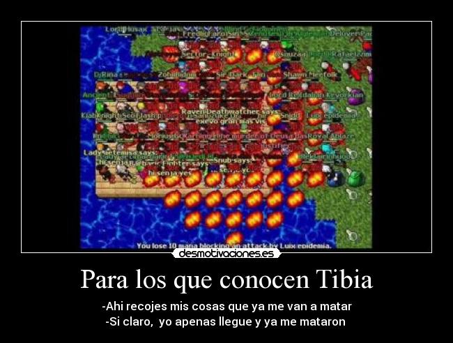 carteles tibia guerra desmotivaciones