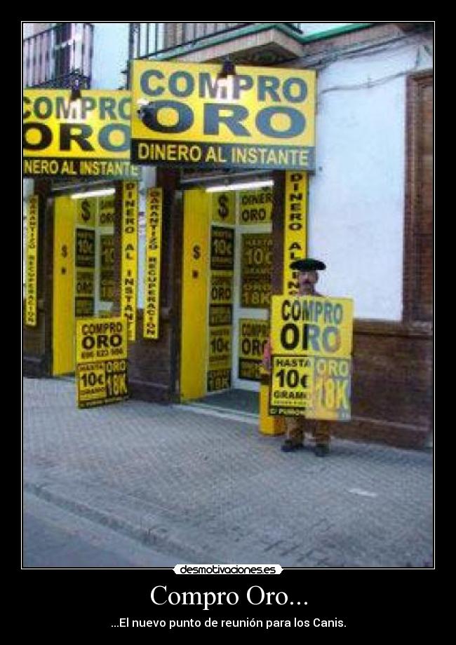 Compro Oro... - ...El nuevo punto de reunión para los Canis.