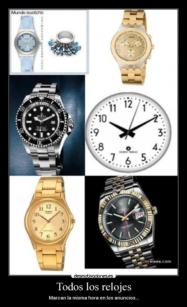 Todos los relojes -